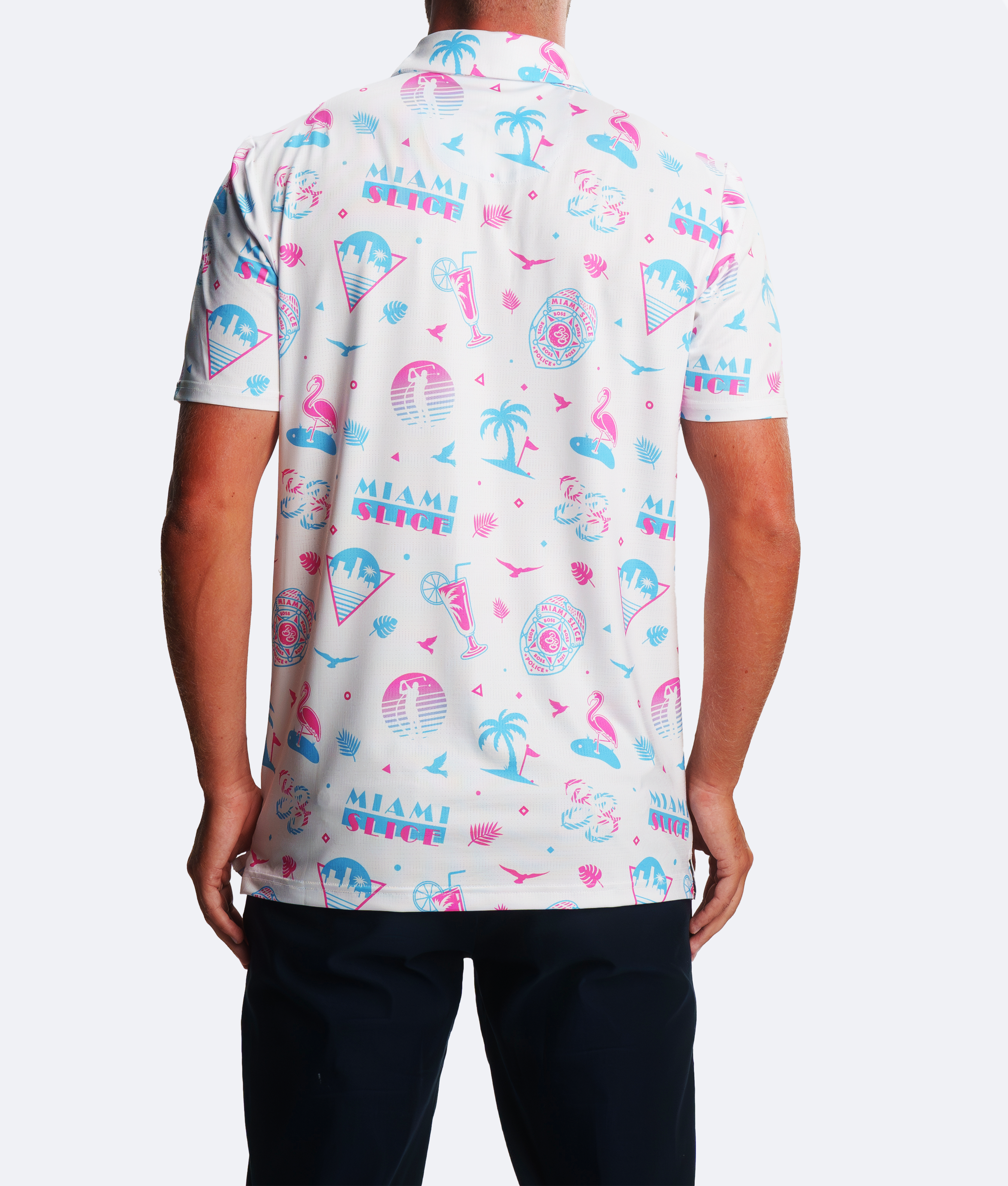 Miami Slice Polo White