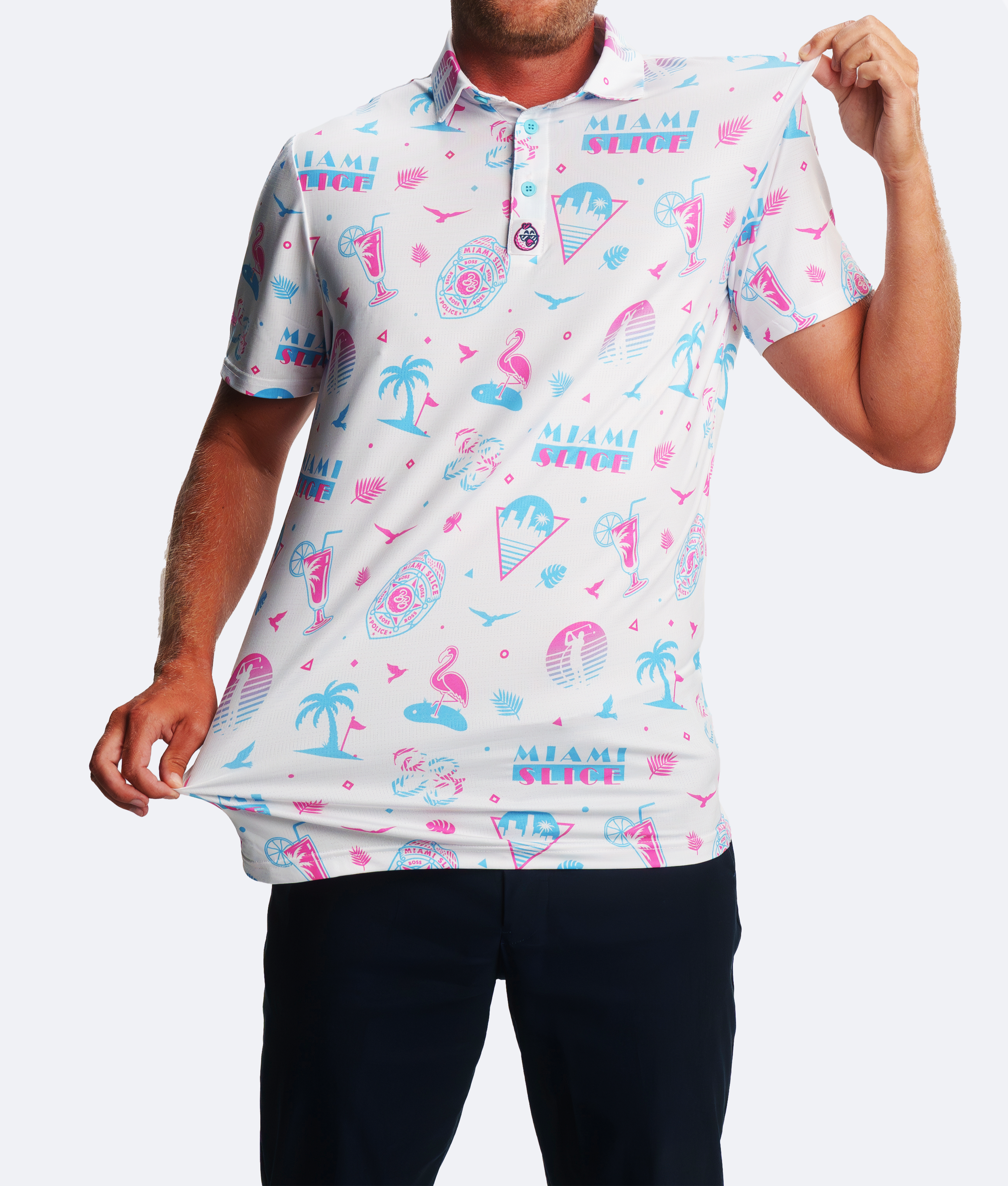 Miami Slice Polo White