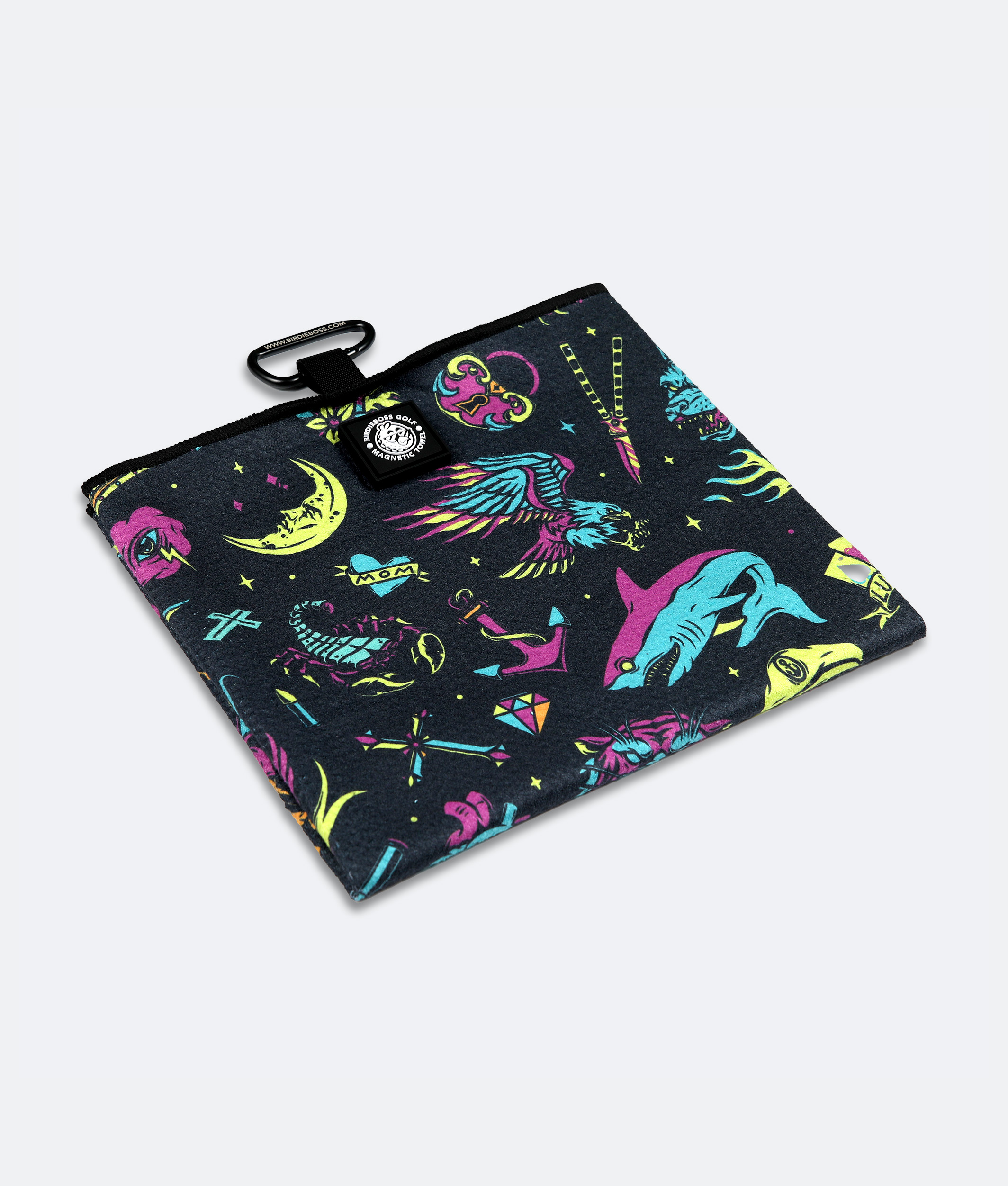 Neon Tattoo - Magnetic Golf Towel